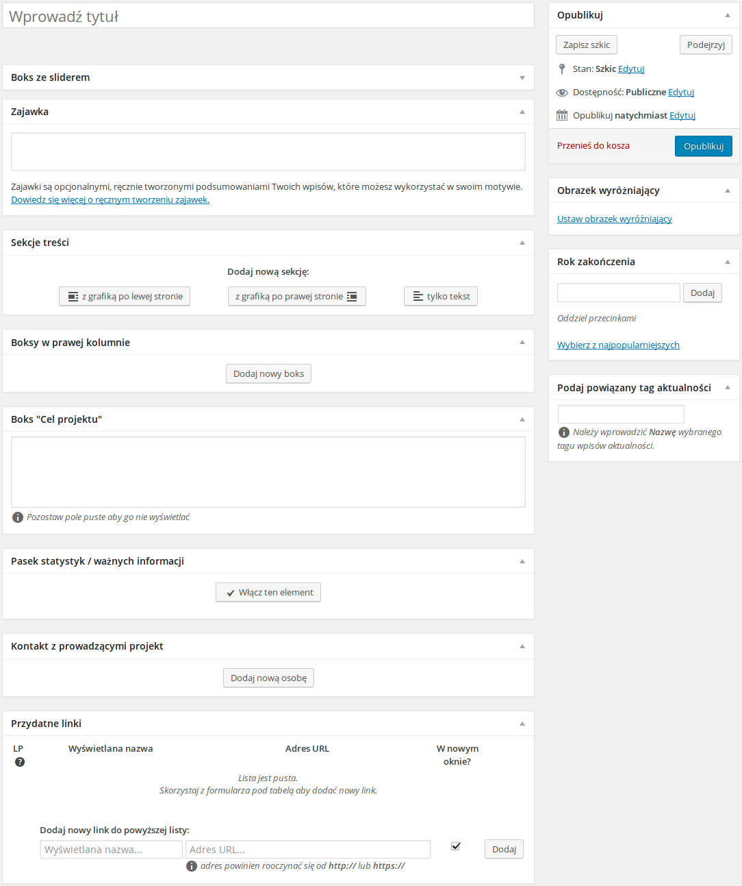 Dedykowany CMS na bazie WordPressa
